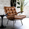 Eleonora Fauteuil Bastiaan Java Leather Cognac
