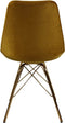 Kick Kuipstoel Velvet Goud - Goud Frame