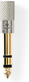 Nedis Stereo-Audioadapter - 6,35 mm Male - 3,5 mm Female - Verguld - Recht - Aluminium - Goud / Metaal - 1 Stuks - Cover Window Box