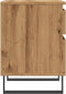 vidaXL - Nachtkastje - 40x35x50 - cm - bewerkt - hout - artisanaal - eikenkleur