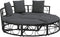 vidaXL - Loungebed - voor - buiten - zonder - luifel - poly - rattan - zwart