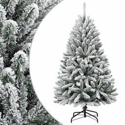 vidaXL - Kunstkerstboom - met - scharnieren - en - sneeuw - 120 - cm