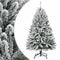 vidaXL - Kunstkerstboom - met - scharnieren - en - sneeuw - 120 - cm