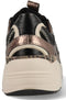 PS Poelman CIROP - Dames Sneakers - Chunky zool 4 cm - Zwart