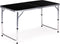 Inklapbare campingtafel - 120x60 cm - verstelbare hoogte - incl. 4 stoelen