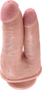 Pipedream King Cock Dubbele Dildo Double Penetrator met Zuignap - 22cm - beige