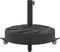vidaXL - Parasolvoet - met - wielen - voor - stok - van - Ø38 - / - 48 - mm - 27 - kg - rond