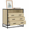 vidaXL - Ladekast - 70x41x70 - cm - bewerkt - hout - sonoma - eikenkleurig