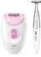 Braun Silk-épil 3 - SE3-321 - Epilator (20 pincetten) met massagerollers + bikini trimmer - Roze