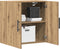 vidaXL - Wandkast - Artisan - Eiken - 60x31,5x60 - cm - Gelaagd - Hout