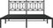 vidaXL - Bedframe - met - hoofdbord - metaal - zwart - 160x200 - cm