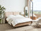 LIMANTON - Bed - Beige - 140 x 200 cm - Bouclé