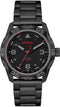 HUGO HU1530333 #TREK Heren Horloge - Mineraalglas - Staal - Zwart - 42 mm breed - Quartz - Vouw/Vlindersluiting - 5 ATM (douchen)