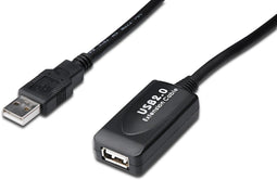 Digitus USB 2.0 - Kabel 15m - Zwart