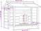 vidaXL - Hondenhok - 96x87x80,5 - cm - massief - grenenhout - mokkakleurig