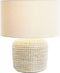 Bureaulamp DKD Home Decor Wit Bruin 50 W 220 V 38 x 38 x 42 cm