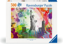 Ravensburger puzzel New York Postcard - Legpuzzel - 500 stukjes