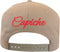Capiche® Snapback Pet Heren – Dimorphodon – Beige & Rood – Verstelbaar met Druksluiting – Sportcap – Baseball Cap – Mannen Cap – Dino Pet