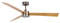 Beacon Airfusion Climate IV antiek nikkel plafondventilator met verlichting 132 cm - DC motor - Afstandsbediening