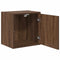 vidaXL - Garagewandkast - bewerkt - hout - bruin - eiken