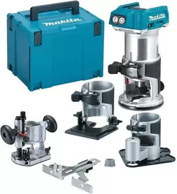 Makita DRT50RTJX3 - Accu Boven- en Kantenfrees - Incl. 2 accu's en lader