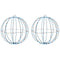 Bal met 192 LED 2 pcs Koudwit 40 cm Metaal