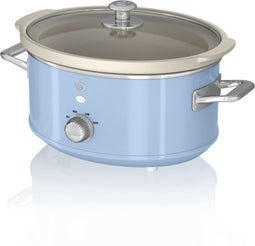 Swan Retro 3.5 L Slowcooker Blauw