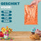 Feestio Uitdeelzakjes 100 Stuks - 17 x 25 cm - Sterrenontwerp - Groen Oranje Wit Rood (100 stuks)