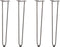 vidaXL - Haarspeld - tafelpoten - 4 - st - 72 - cm - massief - staal - naturel