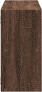 vidaXL - Wandschap - 100x25x50 - cm - bewerkt - hout - bruin - eikenkleurig