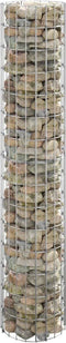 vidaXL - Gabion - paal - rond - Ø100x100 - cm - gegalvaniseerd - staal