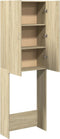 vidaXL - Wasmachinekast - 64x25,5x190 - cm - sonoma - eikenkleurig