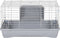 vidaXL - Dierenhok - kleine - dieren - 58x32x31 - cm - polypropeen - en - metaal - grijs