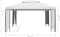 vidaXL - Prieel - met - LED-lichtslinger - 3x4 - m - wit