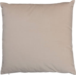 J-Line kussen Vierkant - fluweel - creme