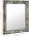 vidaXL - Wandspiegel - barok - stijl - 50x60 - cm - zilverkleurig