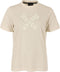 Reece Studio T-shirt - Sportshirt Dames - Ronde hals - Creme (XL)