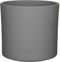 Mica Decorations Era Bloempot - 26x28 cm - Keramiek - Grijs - 2 Stuks
