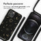 iMoshion Hoesje Geschikt voor iPhone 12 Pro / 12 Hoesje Met Koord - iMoshion Siliconen design hoesje met koord - Zwart / Sky Black