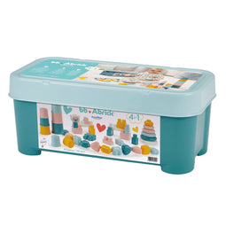 Abrick Babyspeelgoed 4in1 Speelset in Opbergbox, 41dlg..