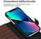 Accezz iPhone 13 Mini - 2 in 1 Wallet Book Case - Echt Nappa leer met uitneembare backcover - Bruin