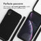 iMoshion Hoesje Geschikt voor iPhone Xr Hoesje Met Koord - iMoshion Siliconen hoesje met koord - Zwart