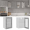 vidaXL - Hangkast - Lyon - 40x31x60 - cm - bewerkt - hout - betongrijs