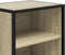 vidaXL - Nachtkastje - 40x31x50 - cm - bewerkt - hout - en - metaal - sonoma - eiken