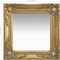 vidaXL - Wandspiegel - barok - stijl - 40x40 - cm - goudkleurig
