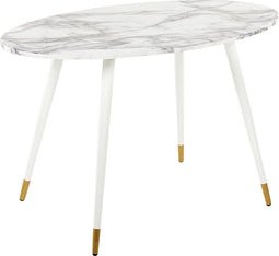 Eettafel GUTIERE Wit marmer 120 cm 70 cm
