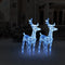 vidaXL - Kerstrendieren - 2 - st - 80 - LED's - acryl - blauw