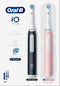 Oral-B iO 3 - Elektrische tandenborstel - 3 standen - Duo pack Zwart/Roze