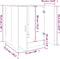 vidaXL - Wasmachinekast - 71x71,5x91,5 - cm - bruin - eikenkleur