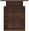 vidaXL - Receptiebalie - 100x40x104 - cm - bewerkt - hout - bruin - eikenkleur